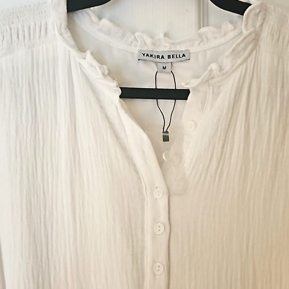 Yakira Bella white toered high low dress - Picture 3 of 5